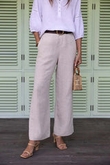 Humidity Fleetwood Linen Pants Natural