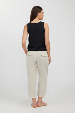 Humidity Lido 3/4 Linen Pants Natural