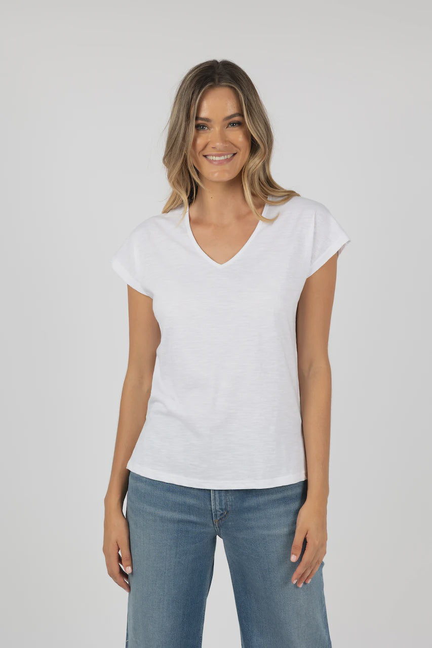 Must Have V Neck Tee White