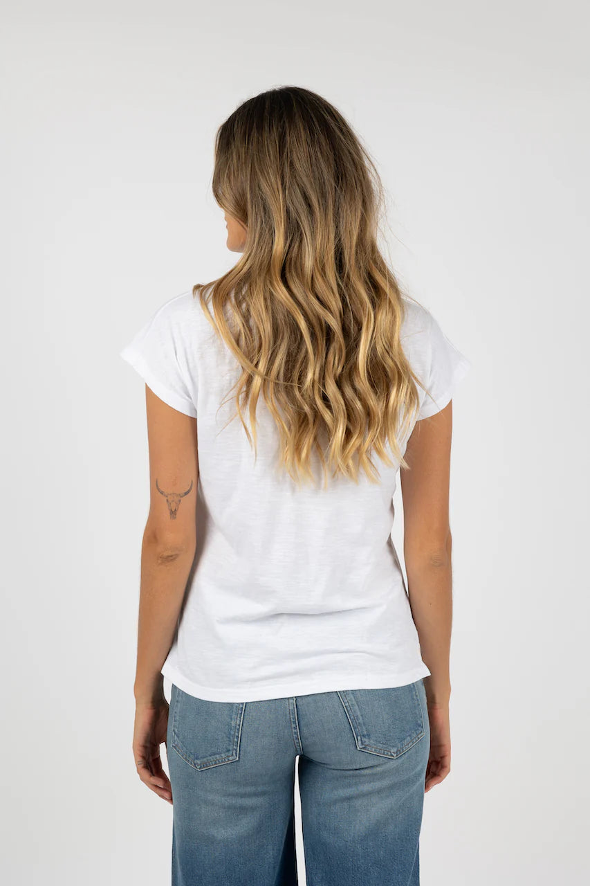 Must Have V Neck Tee White
