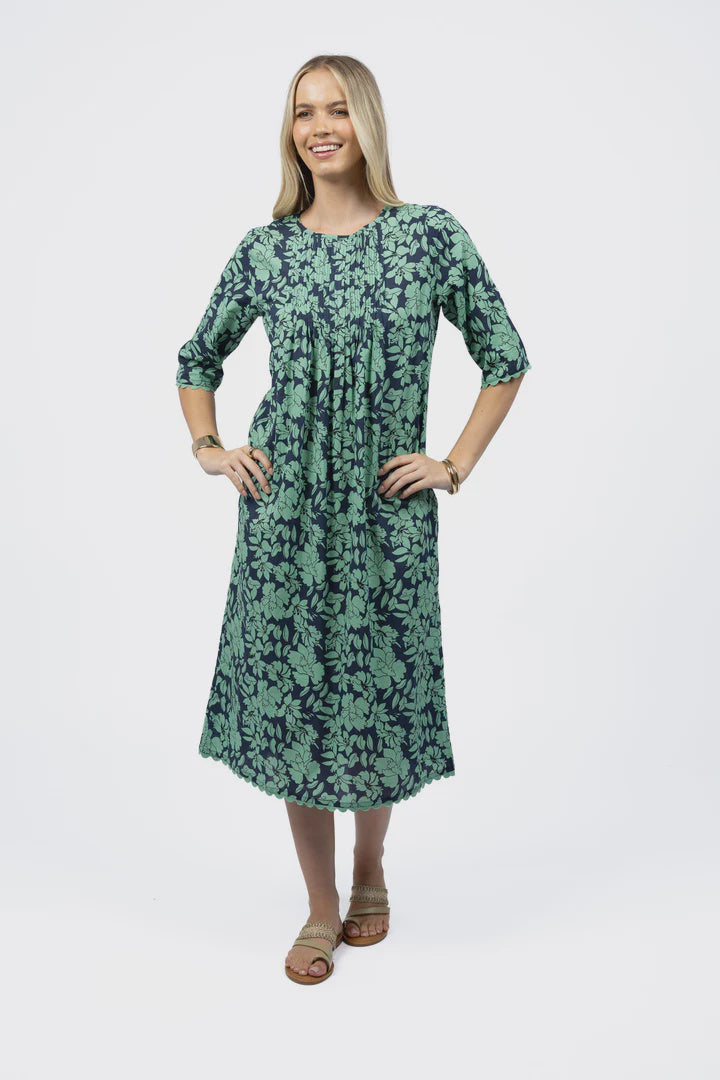 Fleur Ziggy Dress Mint/Navy