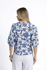 Rosa Blouse Jardine Print