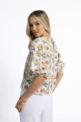 Sia Blouse Kaffir Print