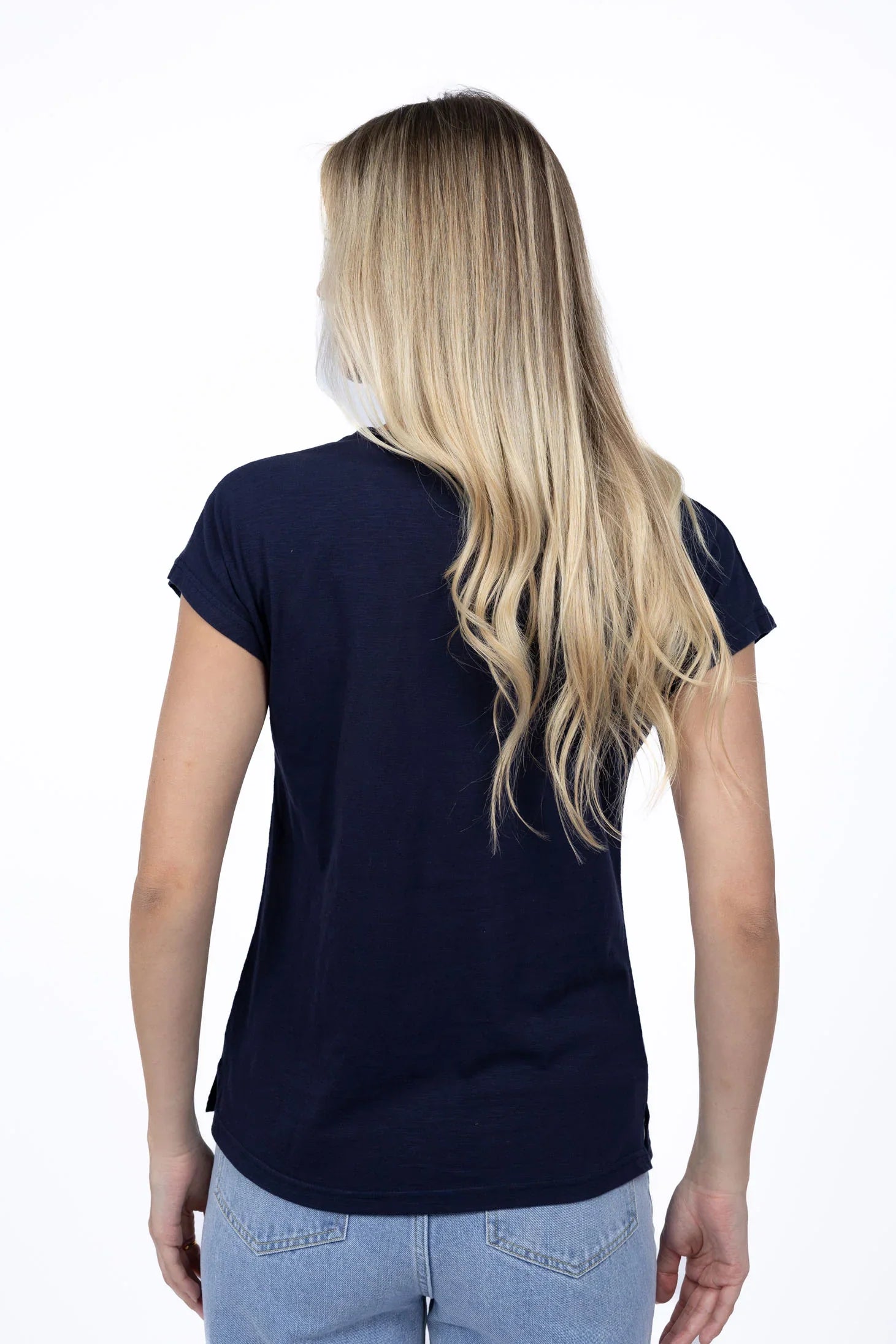 Must Have V Neck Tee Navy