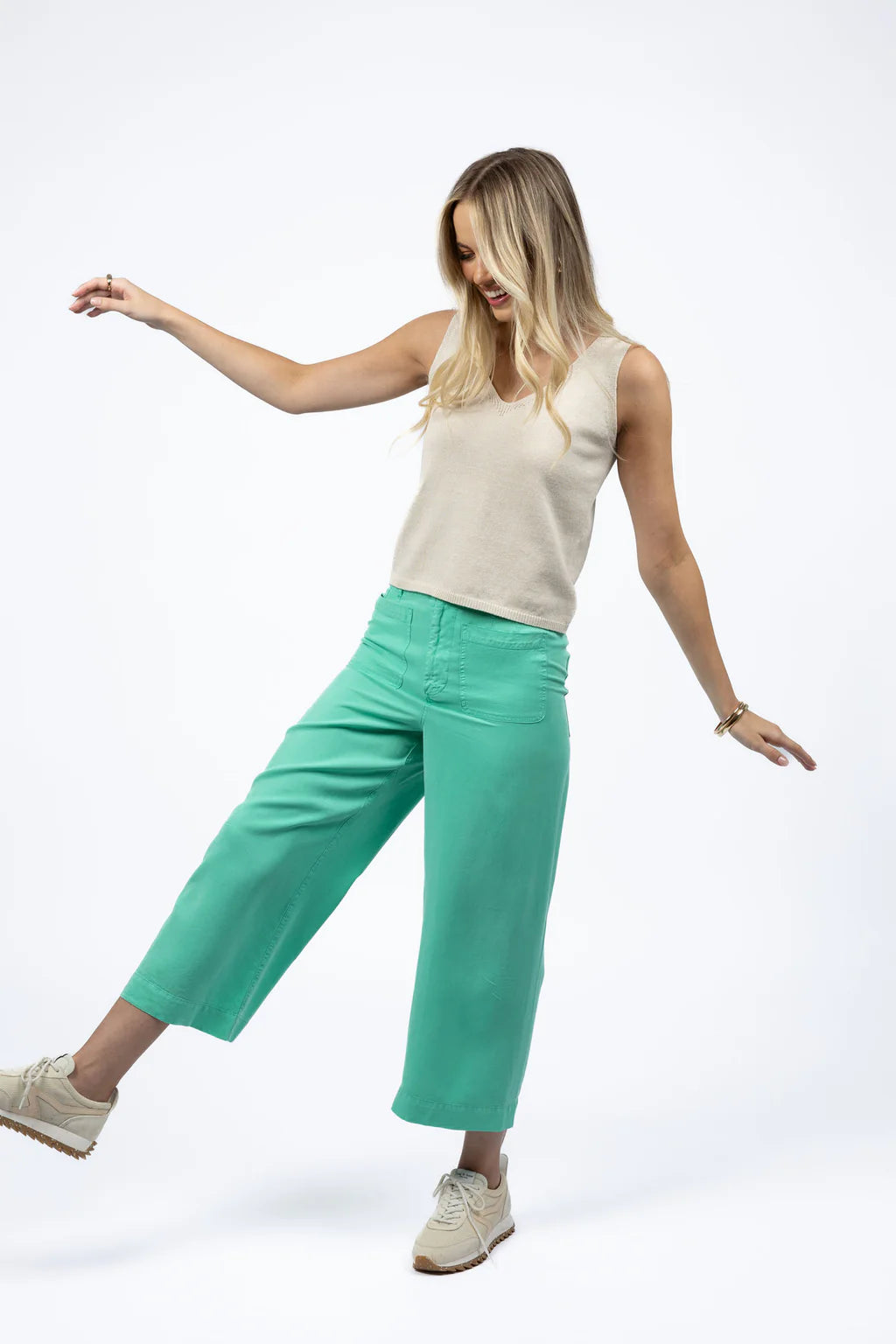 Marley Pants in Lagoon Green