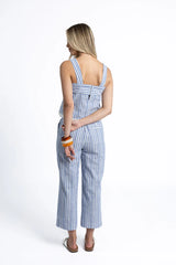 Eve Stripe Pant Blue White