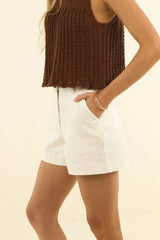 Ivy Denim Short Ivory
