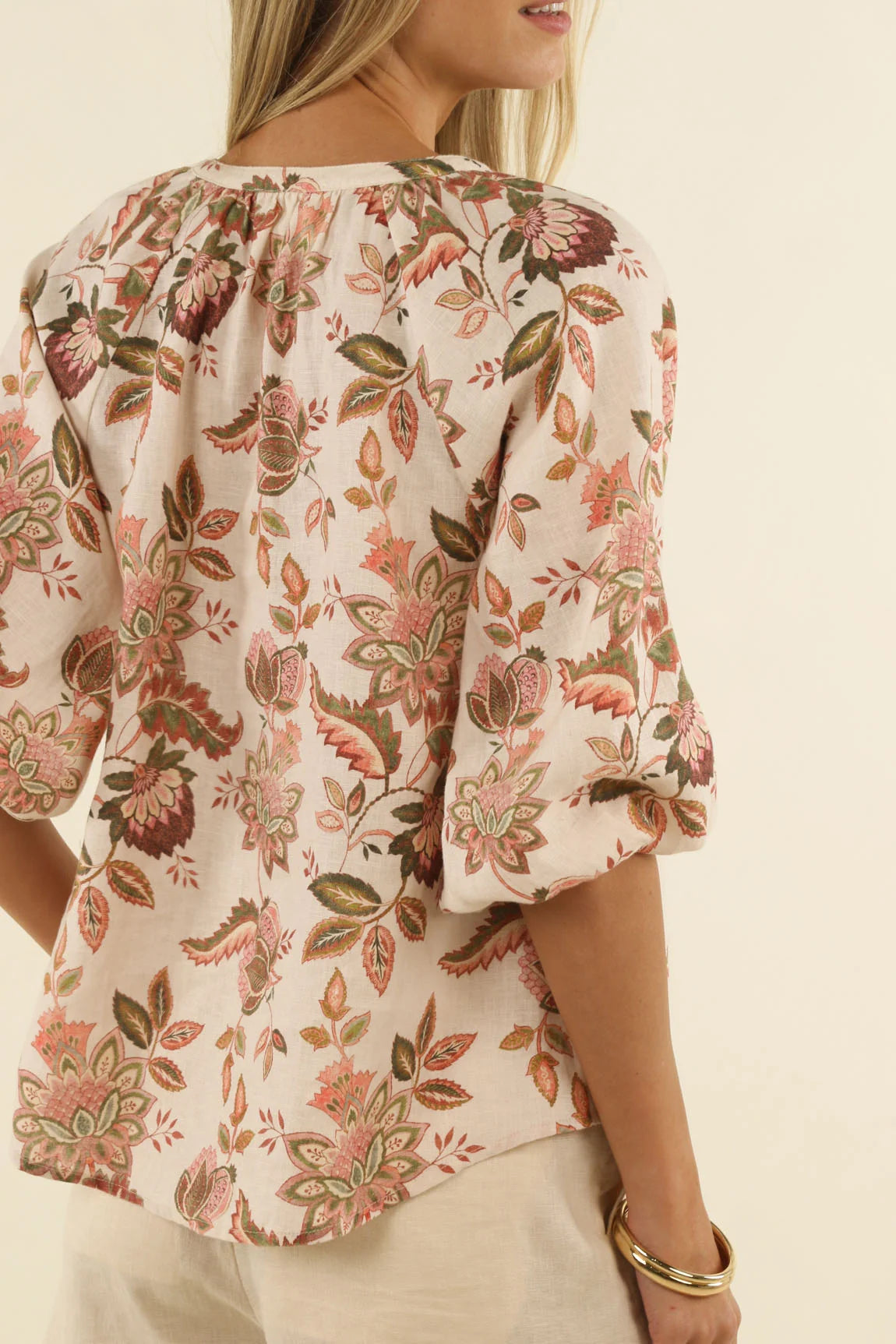 Bohemian Rose Blouse Bohemian Print