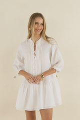 Hazel Smock Dress White
