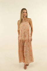 Izra Maxi Dress Melon Print