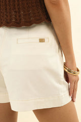 Ivy Denim Short Ivory