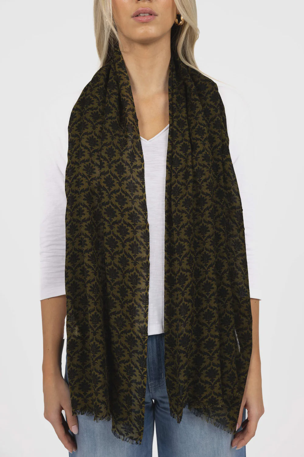 Motif Scarf Khaki
