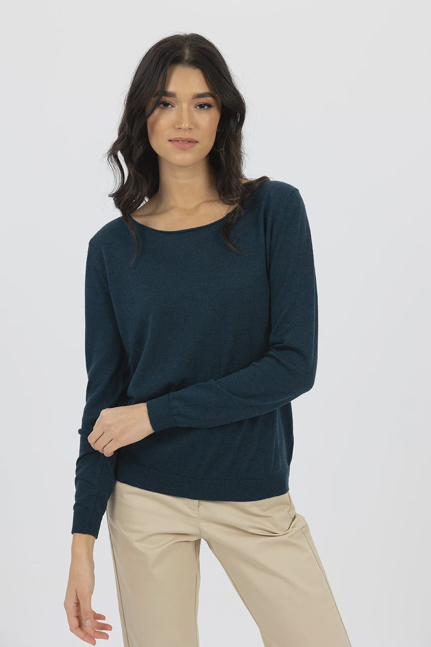 Humidity Bella Basic Top Sea Green