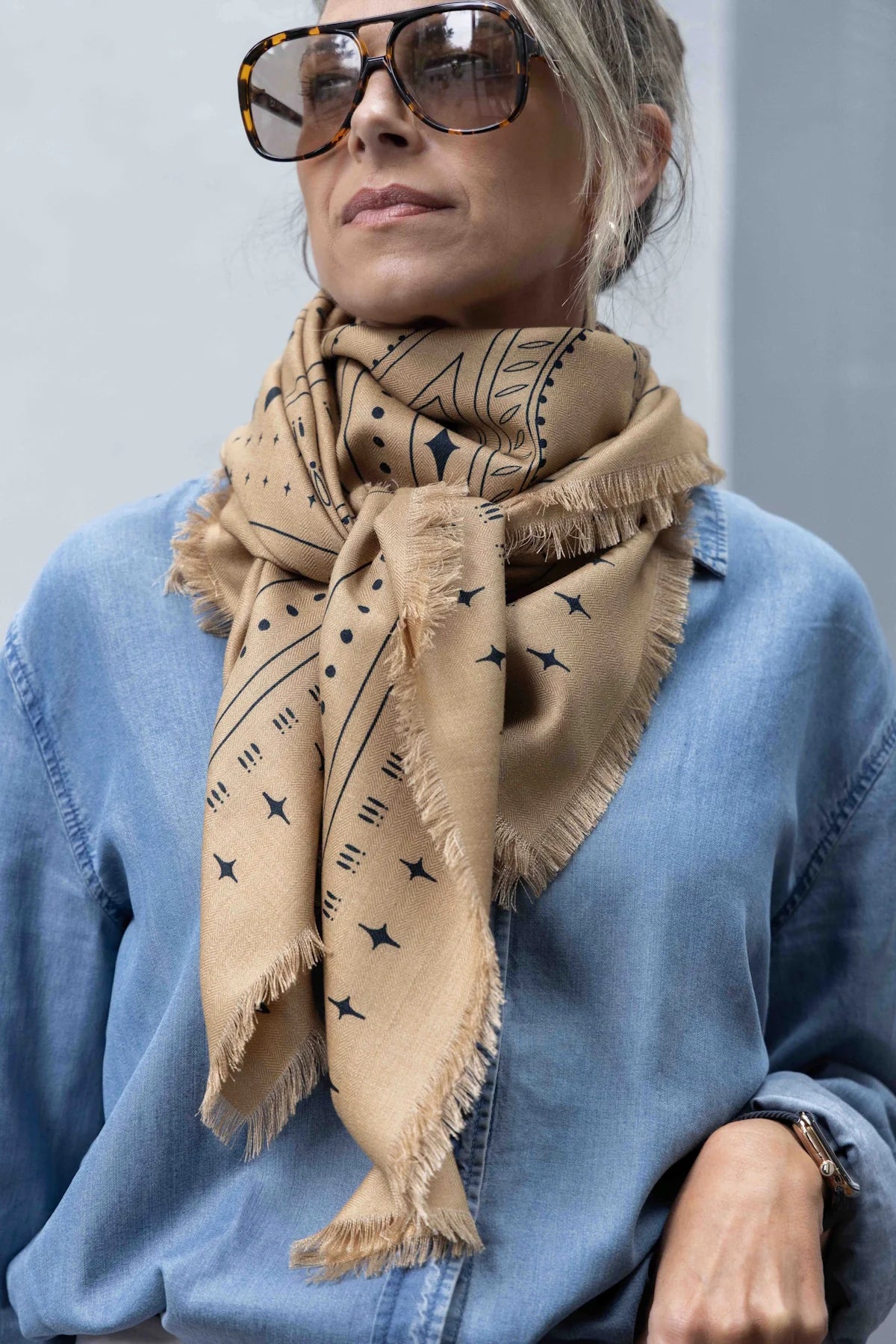 The Holden Wool Silk Scarf