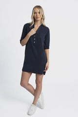 Leni Shirt Dress Navy