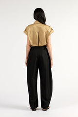 Ricki Barrel Leg Pants Black
