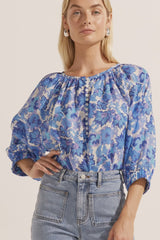 Zoe Kratzmann Imbue Top In Pacific Floral