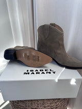 Isabel Marante Dewina Suede Boots New Size 40 Taupe