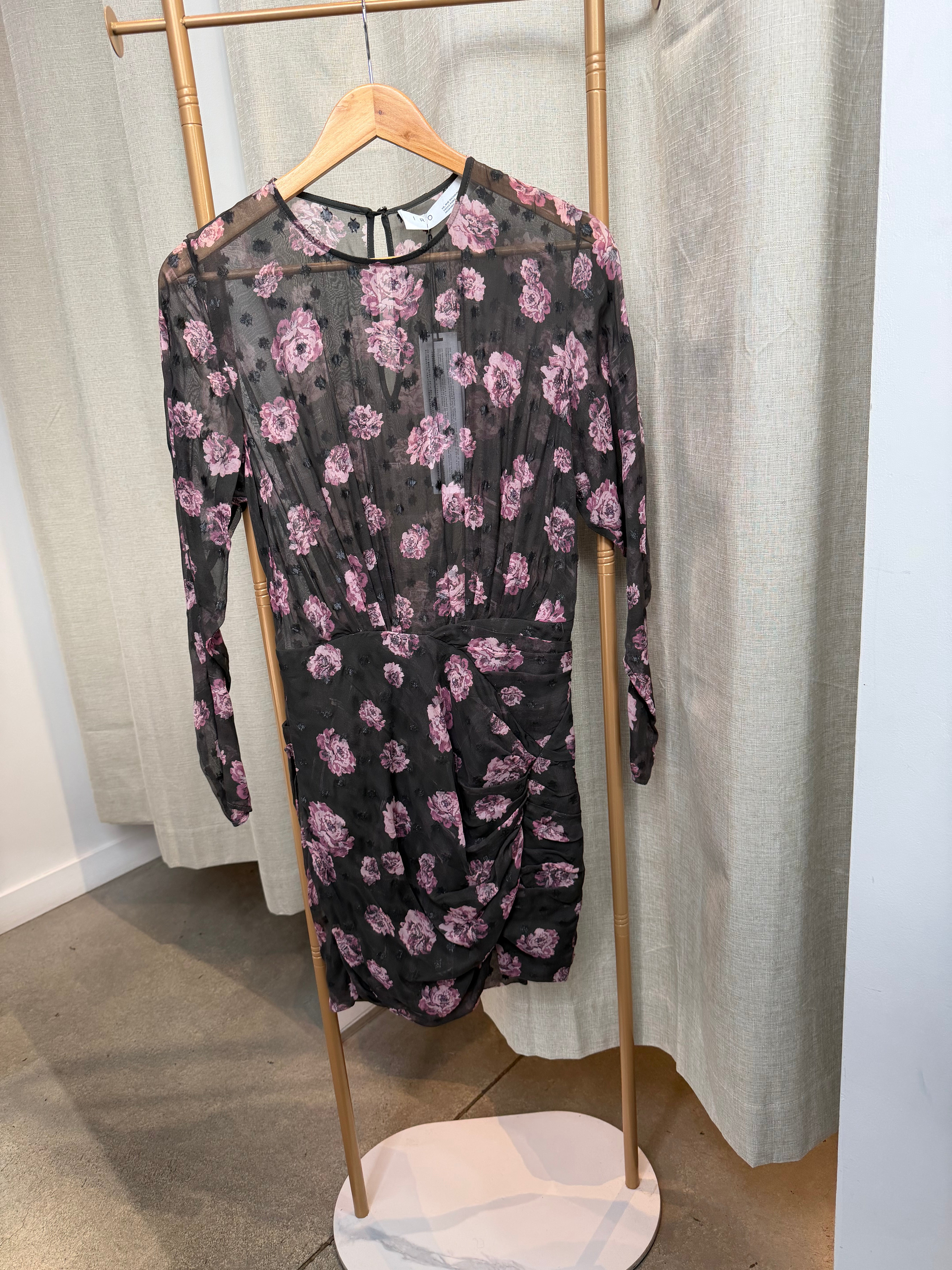 Pre Loved Velvet Gold Foil Stripe Blouse
