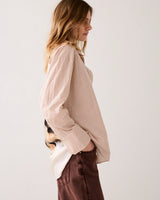 Big Flower Cotton Shirt  Rust