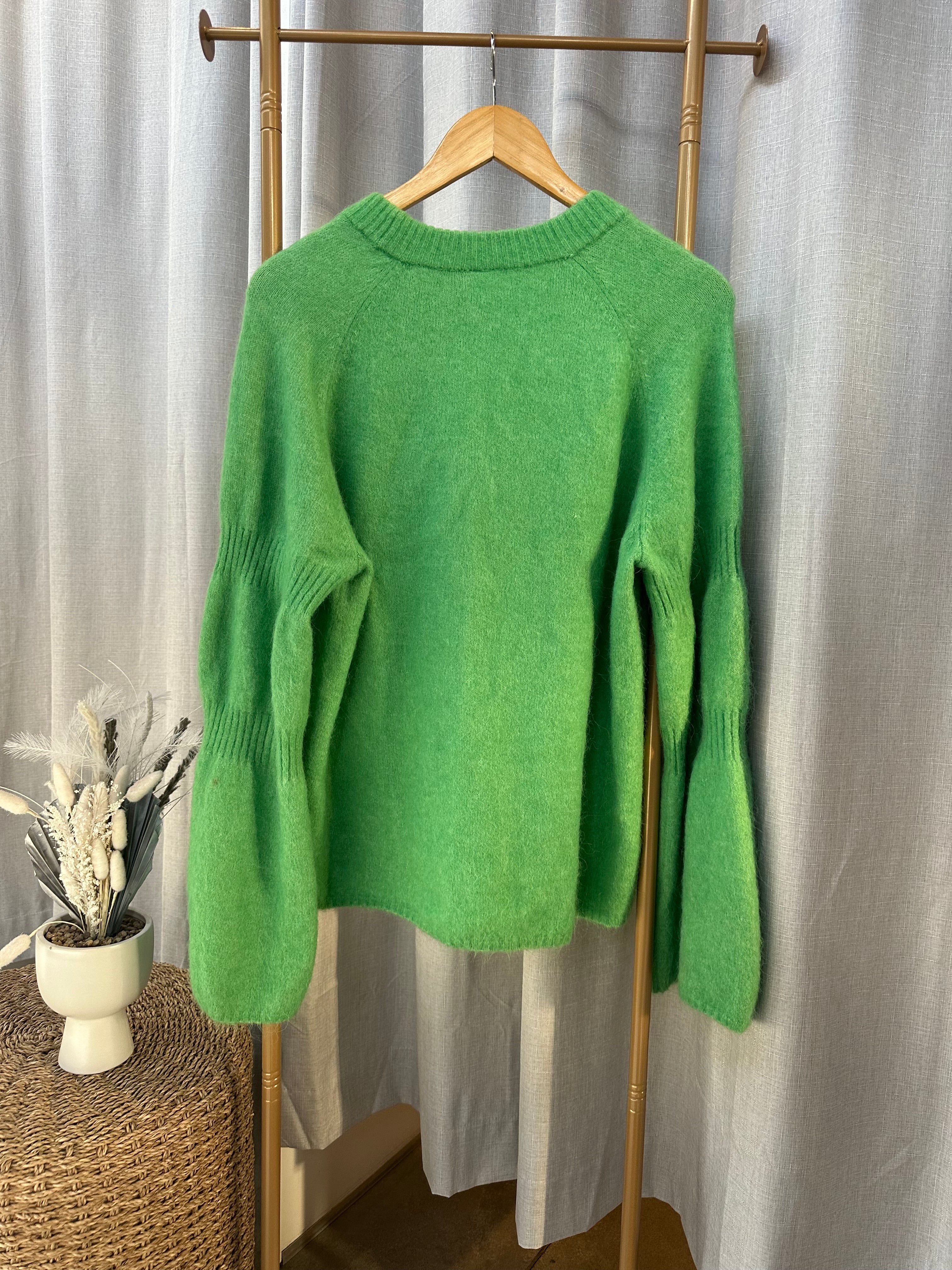Pre Loved Arket Green Alpaca Wool Blend Small RRP $300.00