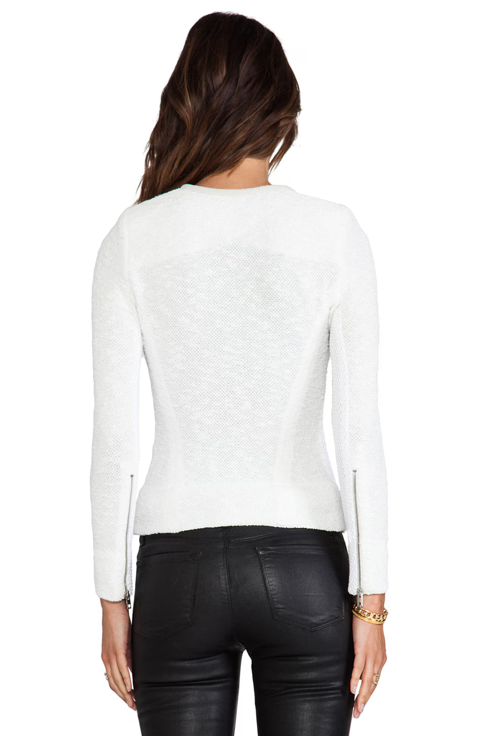 Pre Loved Iro Amiya Jacket Cream/White size 42 RRP $760