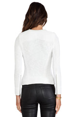 Pre Loved Iro Amiya Jacket Cream/White size 42 RRP $760