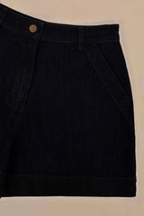 Ivy Denim Shorts Dark  Blue