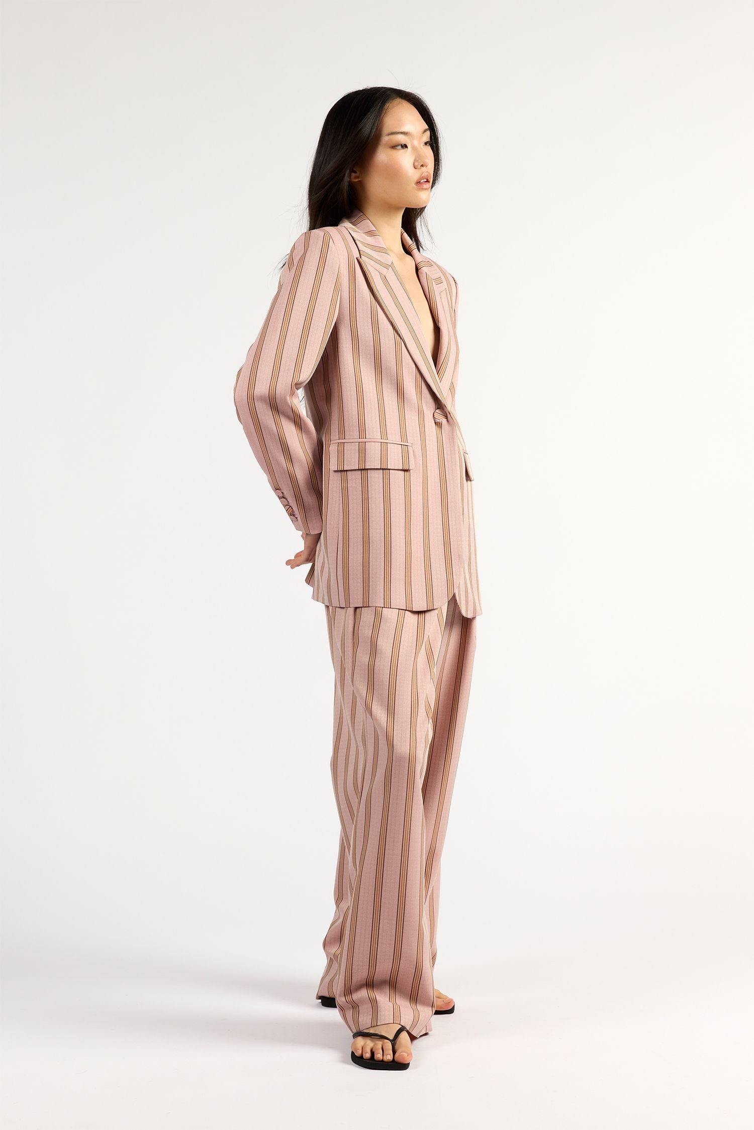 Paris Blazer Rosewood Stripe