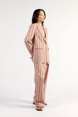 Paris Blazer Rosewood Stripe
