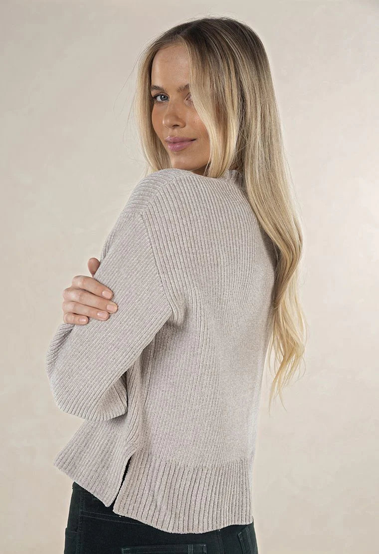 Chenille Jumper Light Grey