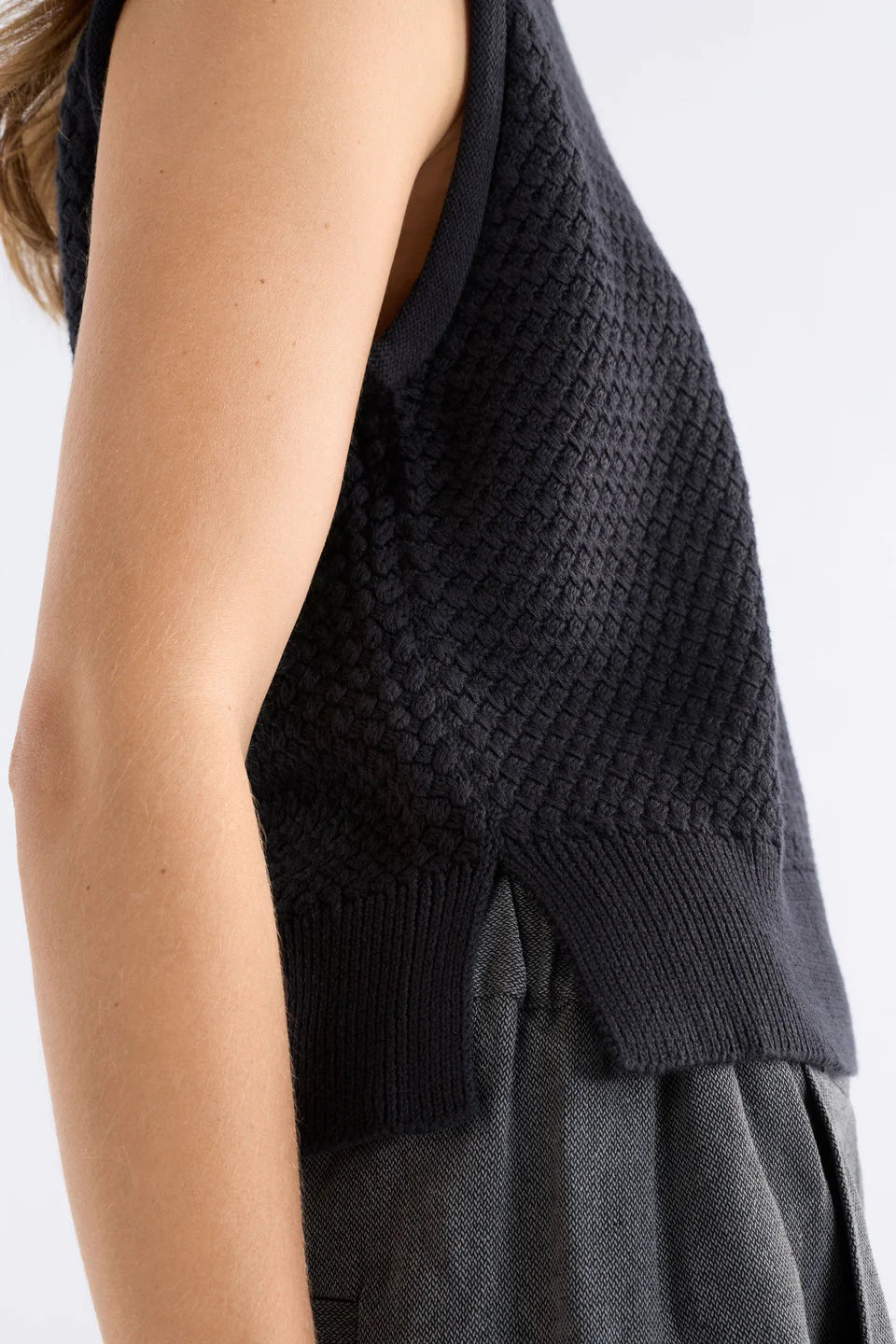 Naya Black Knit Vest