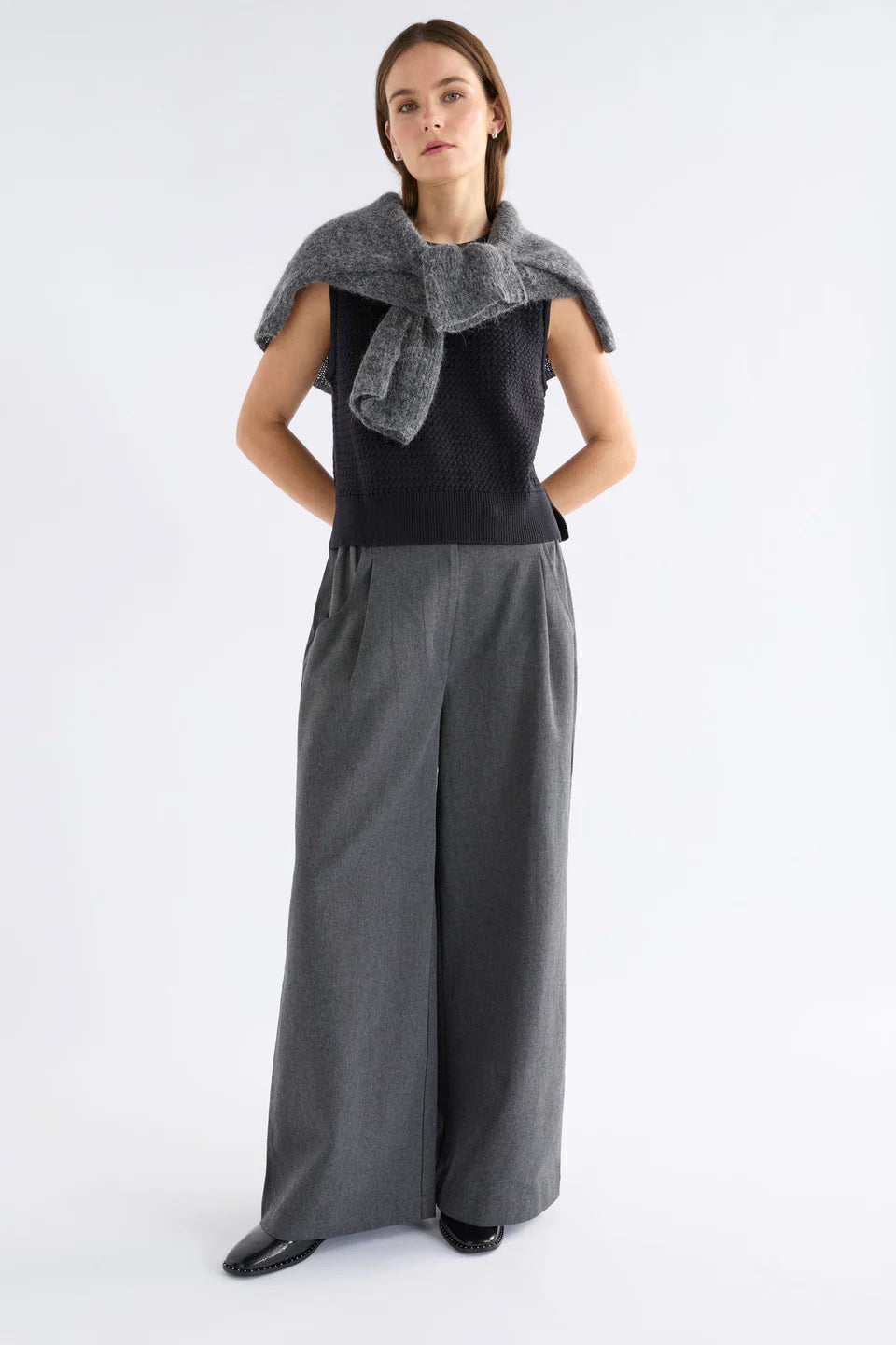 Naya Black Knit Vest