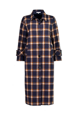 Kamali Coat Navy Check