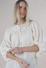 Baroque Blouse Cream
