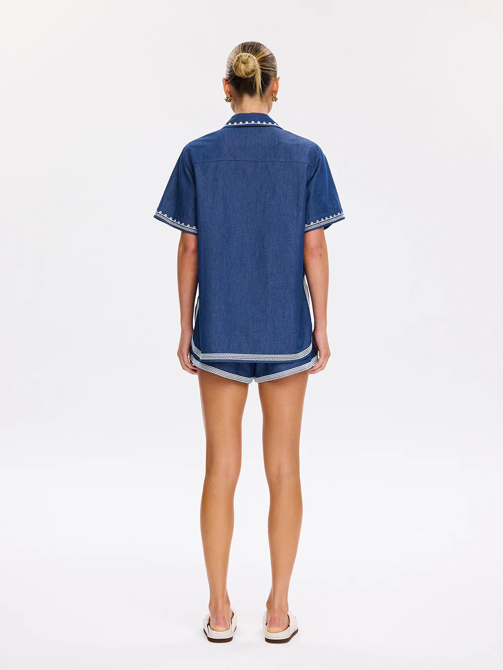 Emile Chambray Shirt Blue