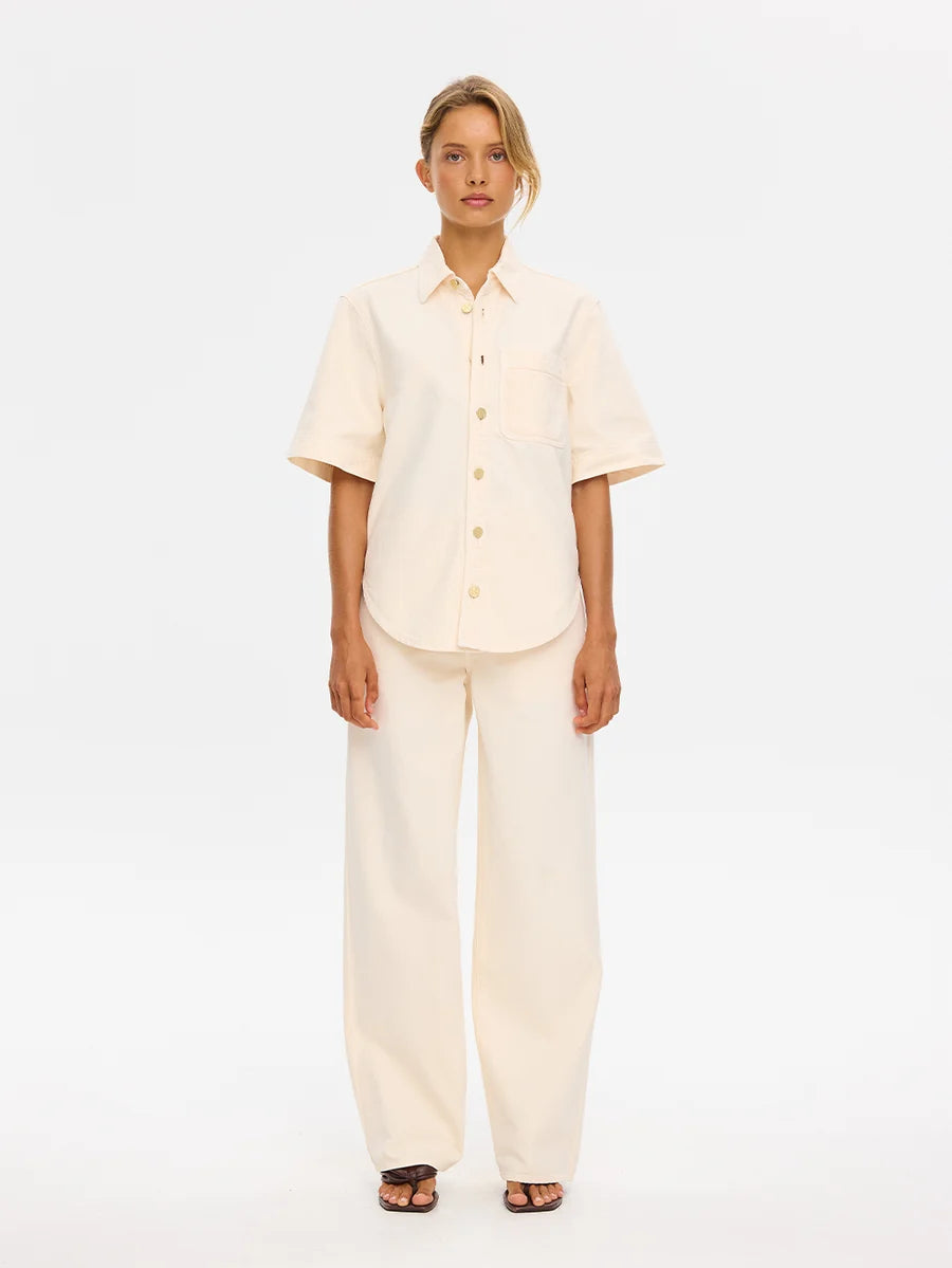 Ariana Denim Shirt Rosewater