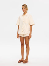 Ariana Denim Shirt Rosewater