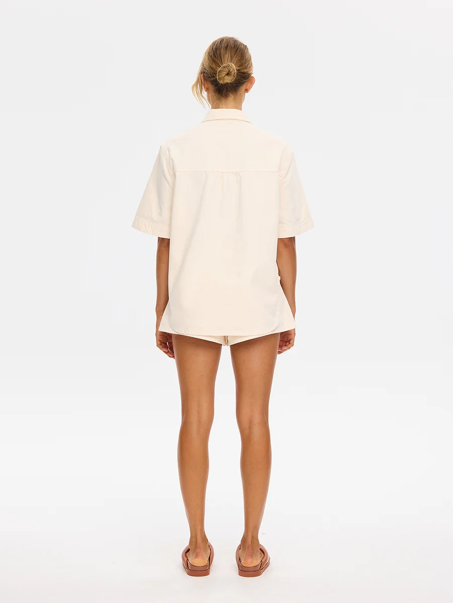 Ariana Denim Shirt Rosewater