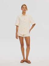 Ariana Denim Shirt Rosewater
