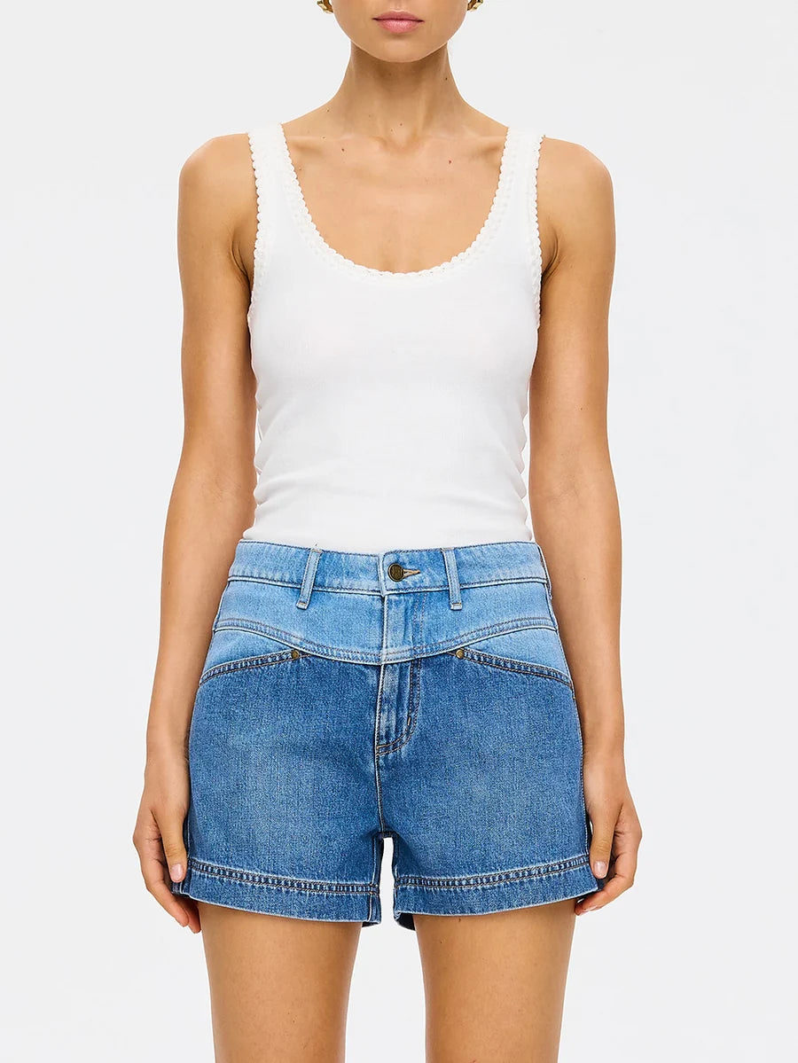 Coralie Denim Shorts Two Tone