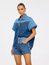 Coralie Denim Shorts Two Tone