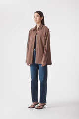 Melody Shirt Chocolate Stripe