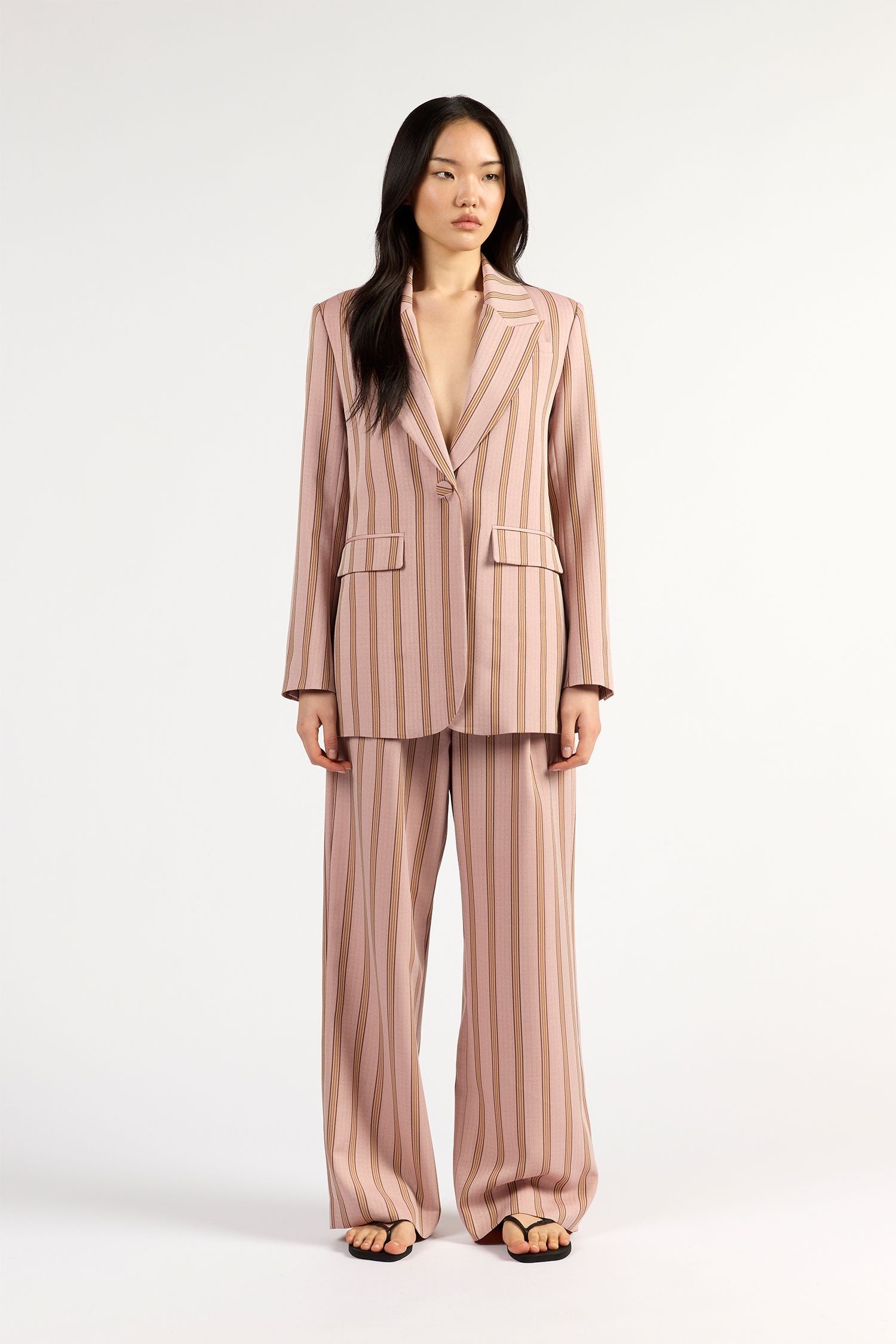 Paris Blazer Rosewood Stripe