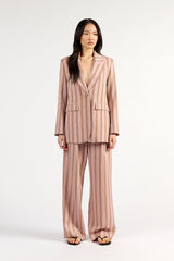 Paris Blazer Rosewood Stripe