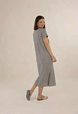 Profile Stripe Tee Midnight