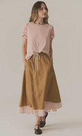 Zone Cap Tee Blush