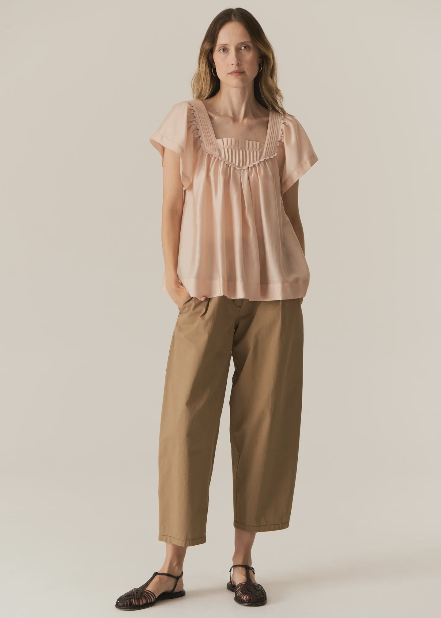 Avrid Barrel Pant Khaki