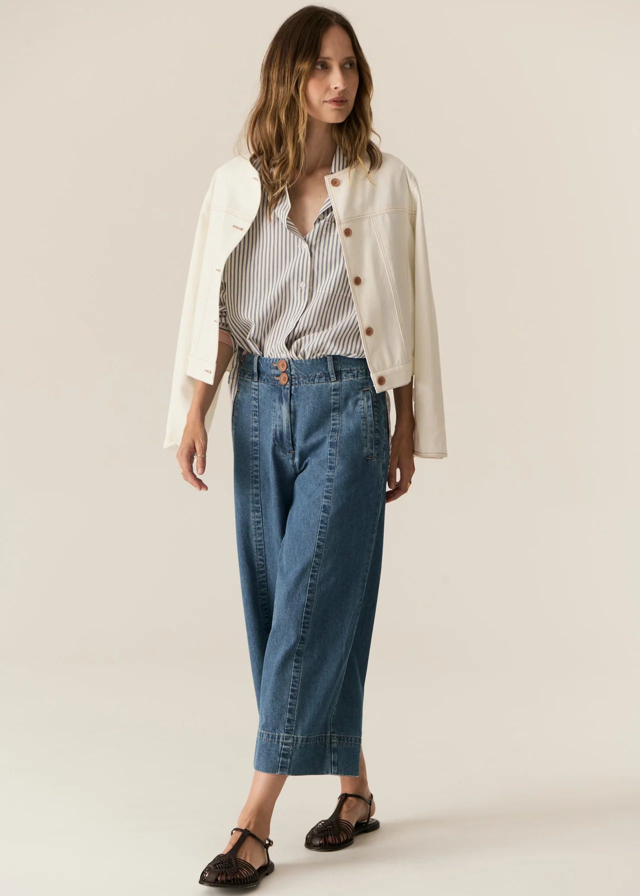 Carsen Crop Pants Light Wash