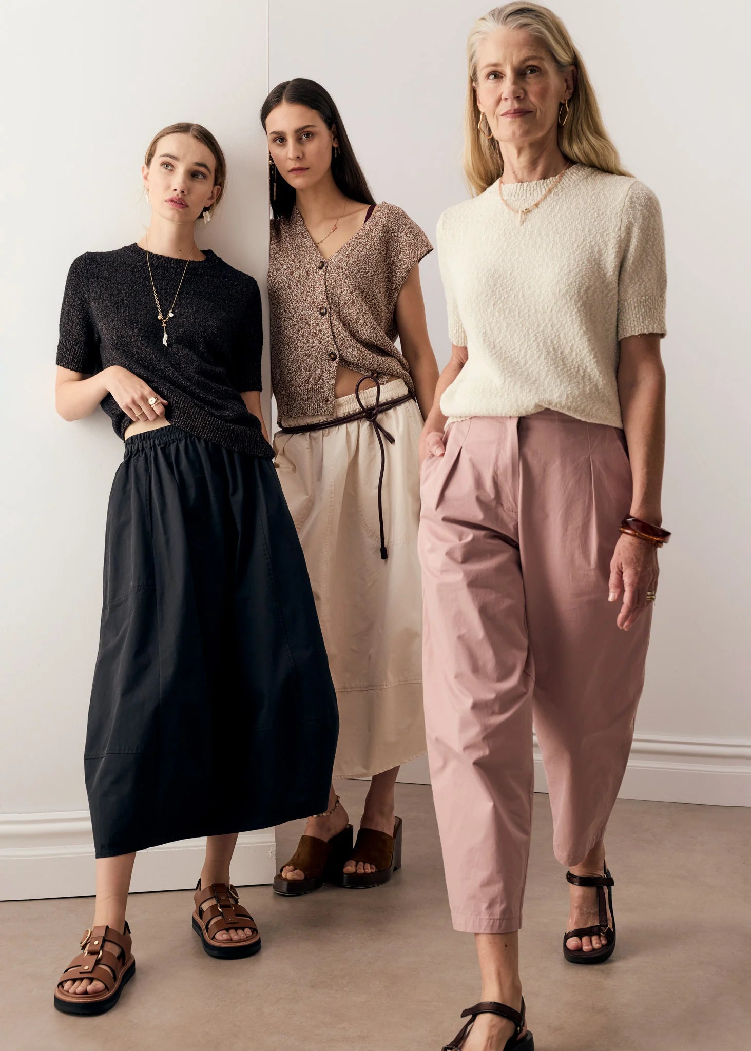 Cedar Lurex Knit Top Chalk/Silver